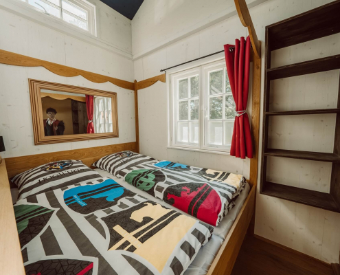 Tiny Ferienhaus Harry´s Cottage - Ansicht: Schlafzimmer unten