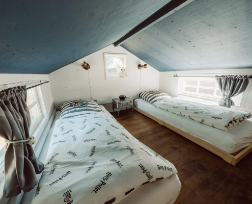 Tiny Ferienhaus Harry´s Cottage - Ansicht: Schlafebene_oben